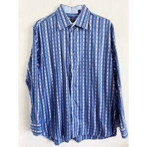 Modena • Blue Plaid Men’s Modern Fit Shirt